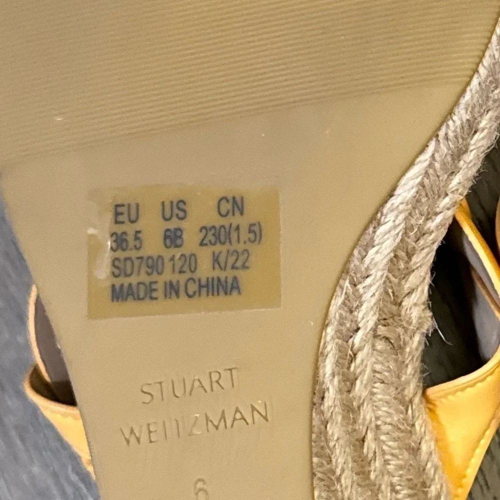 NEW! Stuart Weitzman Mango Twist Espadrille Wedge Sandal - Size 6 🚙 - Picture 8 of 10